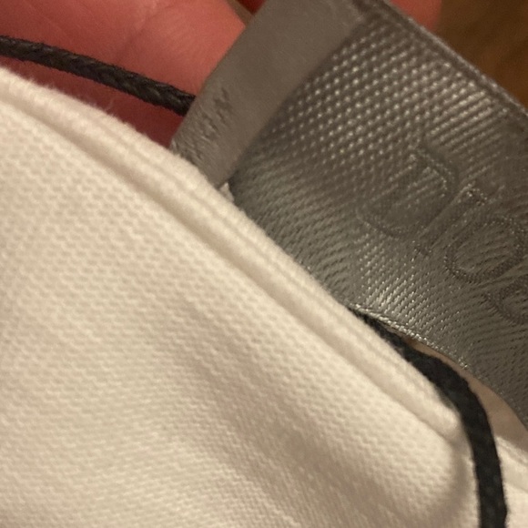 Dior White T-Shirt with Logo Pocket - Picture 4 of 7